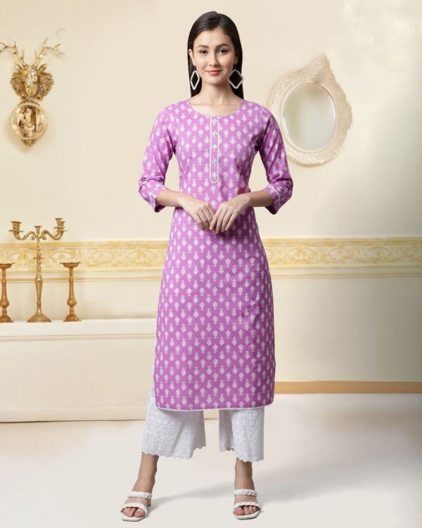 Trendy Printed 102 Casual Wear Jaipuri Kurti Collection